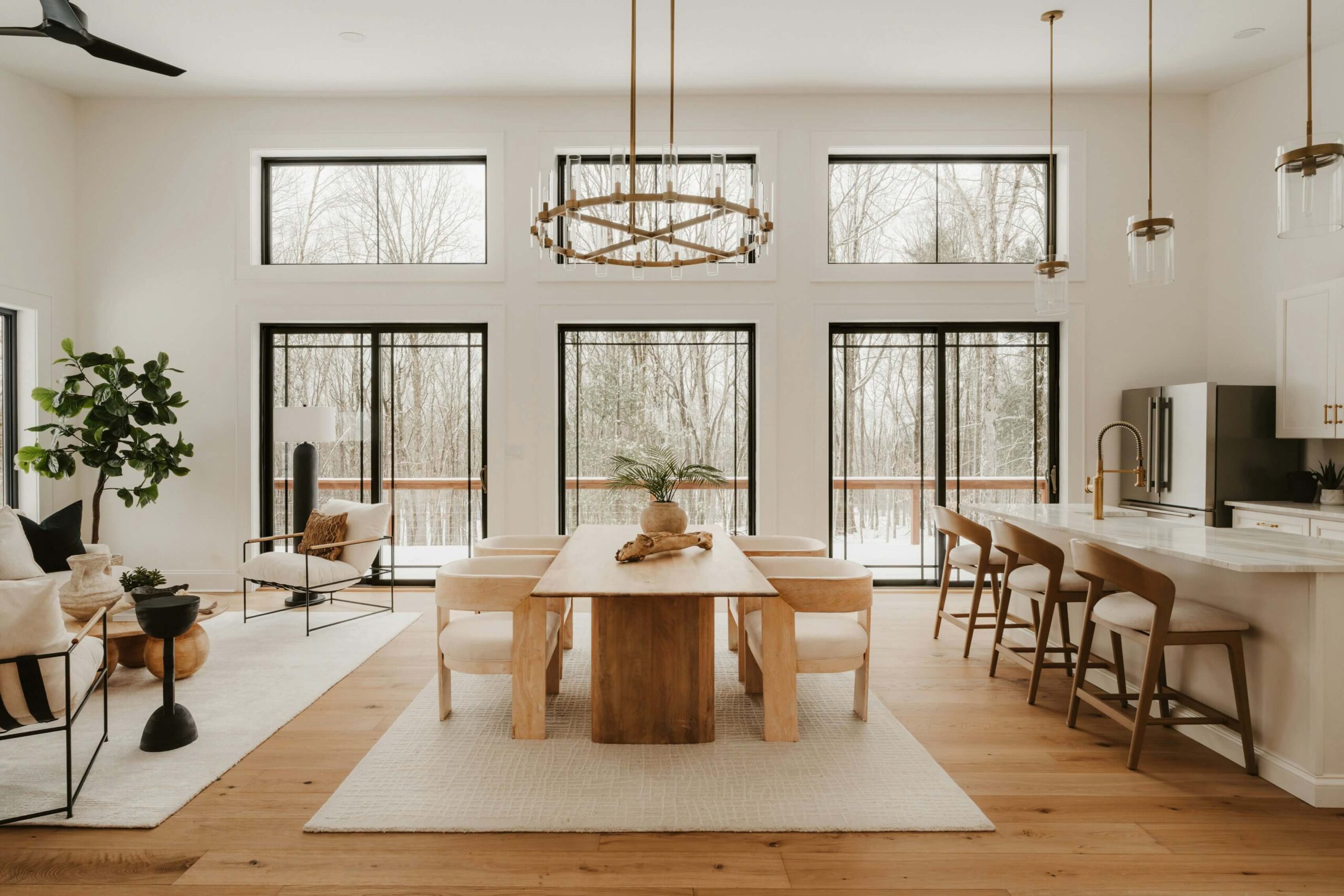 interior of a modern day home.